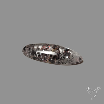 Quartz with Lepidocrocite Hematite Cabochon