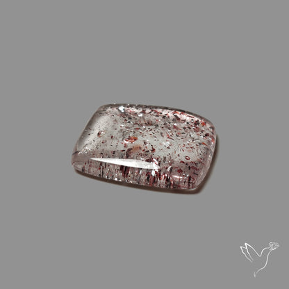 Quartz with Lepidocrocite Hematite Cabochon