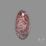 Quartz with Lepidocrocite Hematite Cabochon