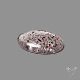 Quartz with Lepidocrocite Hematite Cabochon