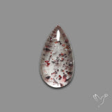 Quartz with Lepidocrocite Hematite Cabochon