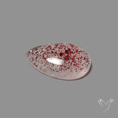 Quartz with Lepidocrocite Hematite Cabochon