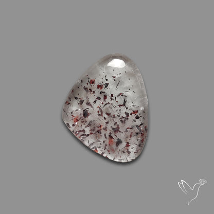 Quartz with Lepidocrocite Hematite Cabochon