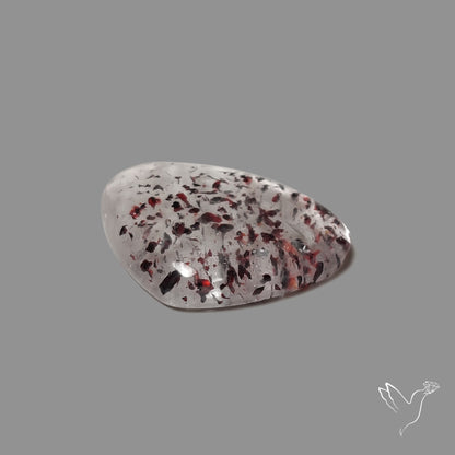 Quartz with Lepidocrocite Hematite Cabochon