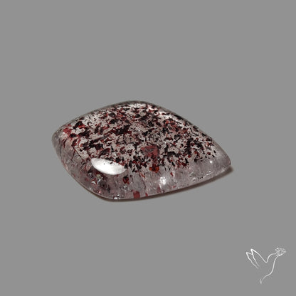 Quartz with Lepidocrocite Hematite Cabochon
