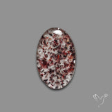 Quartz with Lepidocrocite Hematite Cabochon