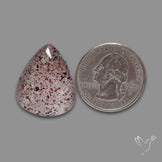Quartz with Lepidocrocite Hematite Cabochon