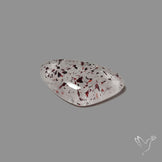 Quartz with Lepidocrocite Hematite Cabochon