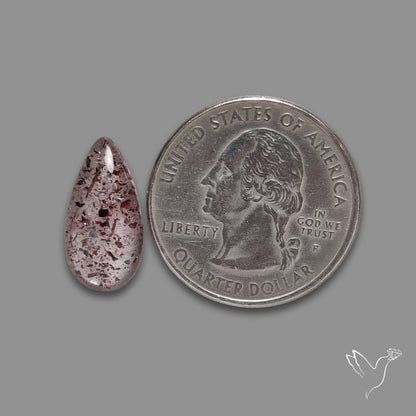 Quartz with Lepidocrocite Hematite Cabochon