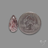 Quartz with Lepidocrocite Hematite Cabochon