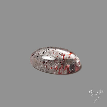 Quartz with Lepidocrocite Hematite Cabochon