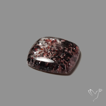 Quartz with Lepidocrocite Hematite Cabochon