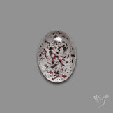 Quartz with Lepidocrocite Hematite Cabochon