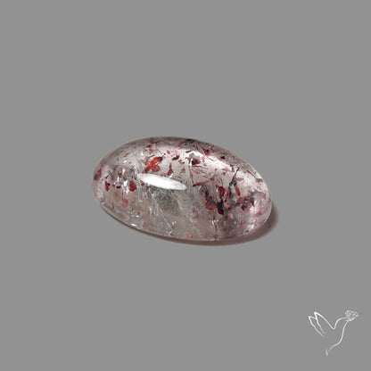 Quartz with Lepidocrocite Hematite Cabochon
