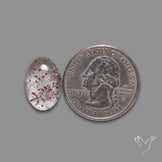 Quartz with Lepidocrocite Hematite Cabochon