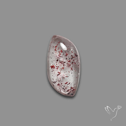Quartz with Lepidocrocite Hematite Cabochon
