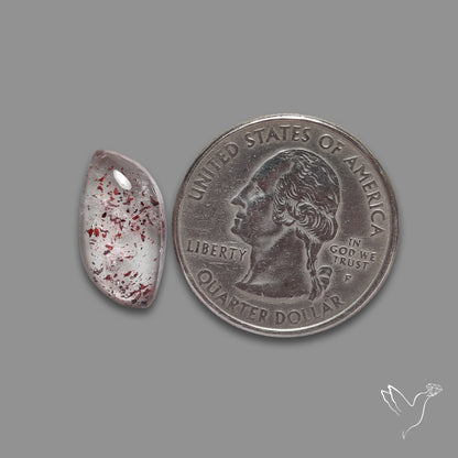 Quartz with Lepidocrocite Hematite Cabochon