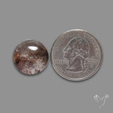 Quartz with Lepidocrocite Hematite Cabochon