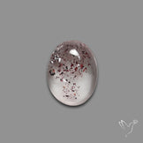 Quartz with Lepidocrocite Hematite Cabochon