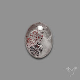 Quartz with Lepidocrocite Hematite Cabochon