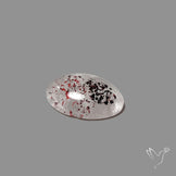 Quartz with Lepidocrocite Hematite Cabochon