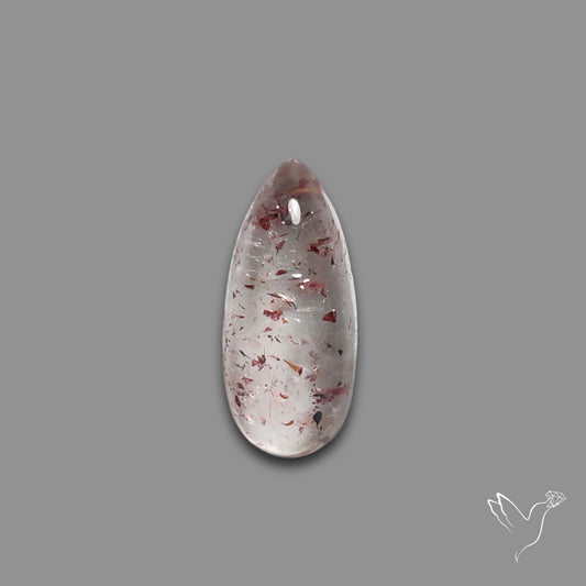 Quartz with Lepidocrocite Hematite Cabochon