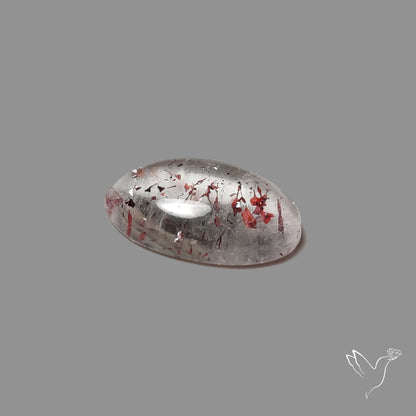Quartz with Lepidocrocite Hematite Cabochon