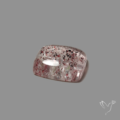 Quartz with Lepidocrocite Hematite Cabochon