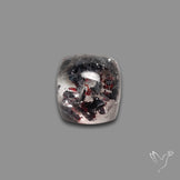 Quartz with Lepidocrocite Hematite Cabochon