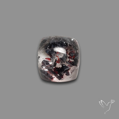 Quartz with Lepidocrocite Hematite Cabochon