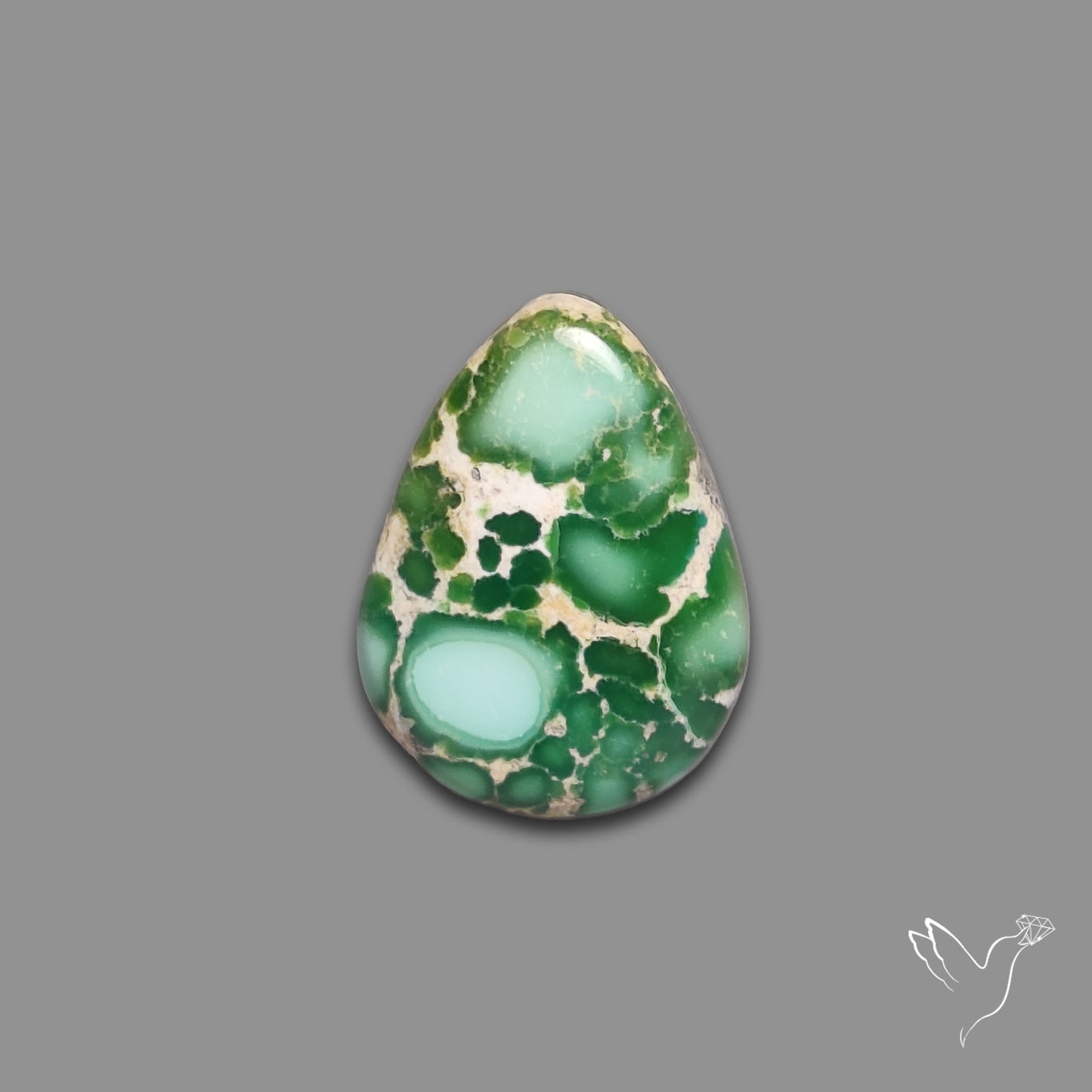 Sonoran Gold Turquoise Cabochon Rare Pattern (backed)