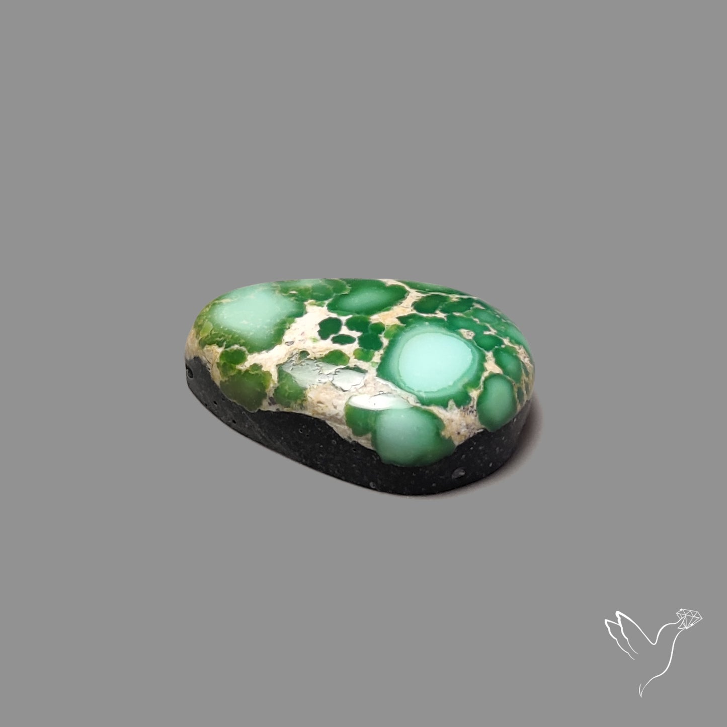 Sonoran Gold Turquoise Cabochon Rare Pattern (backed)