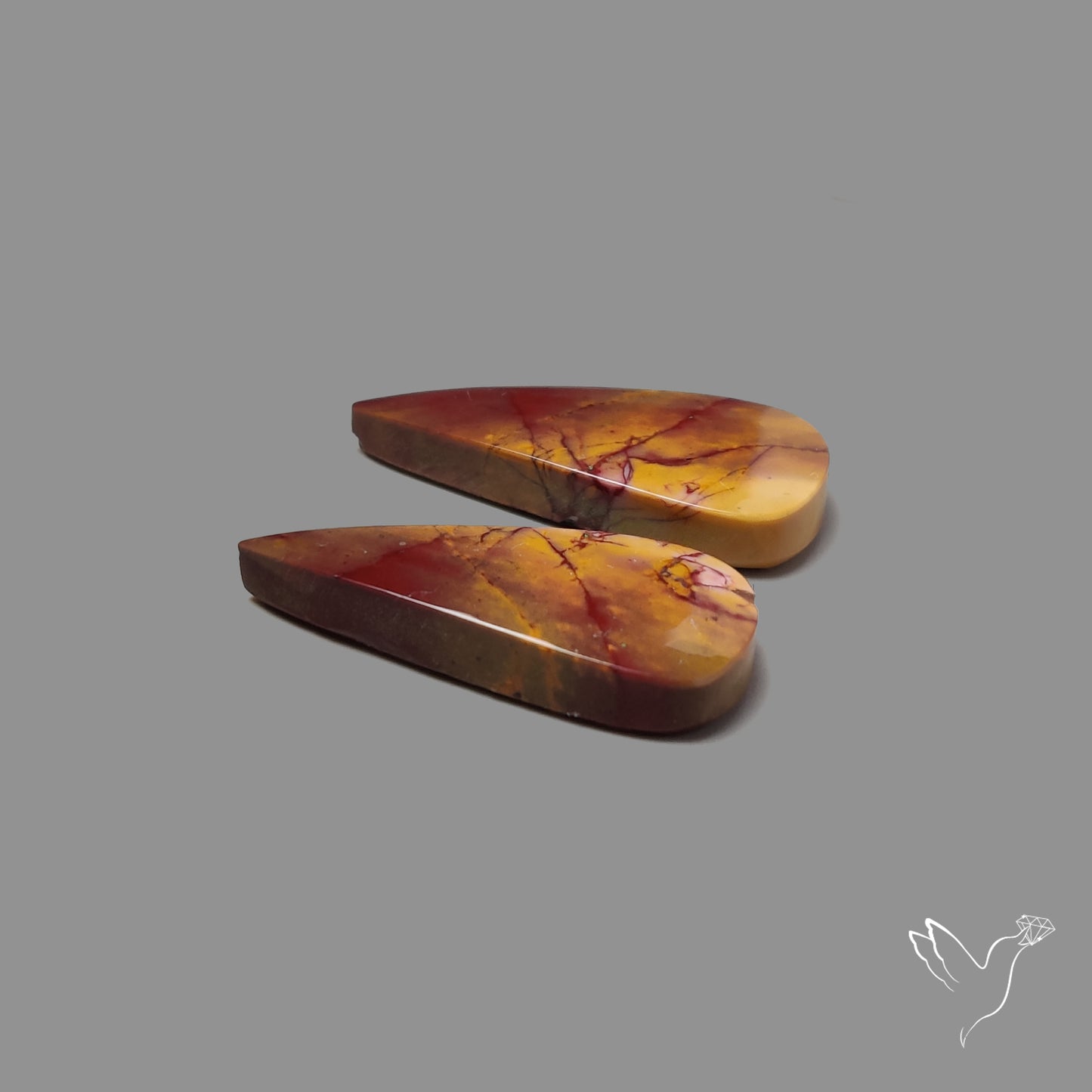 Bicolor Mookaite Pair