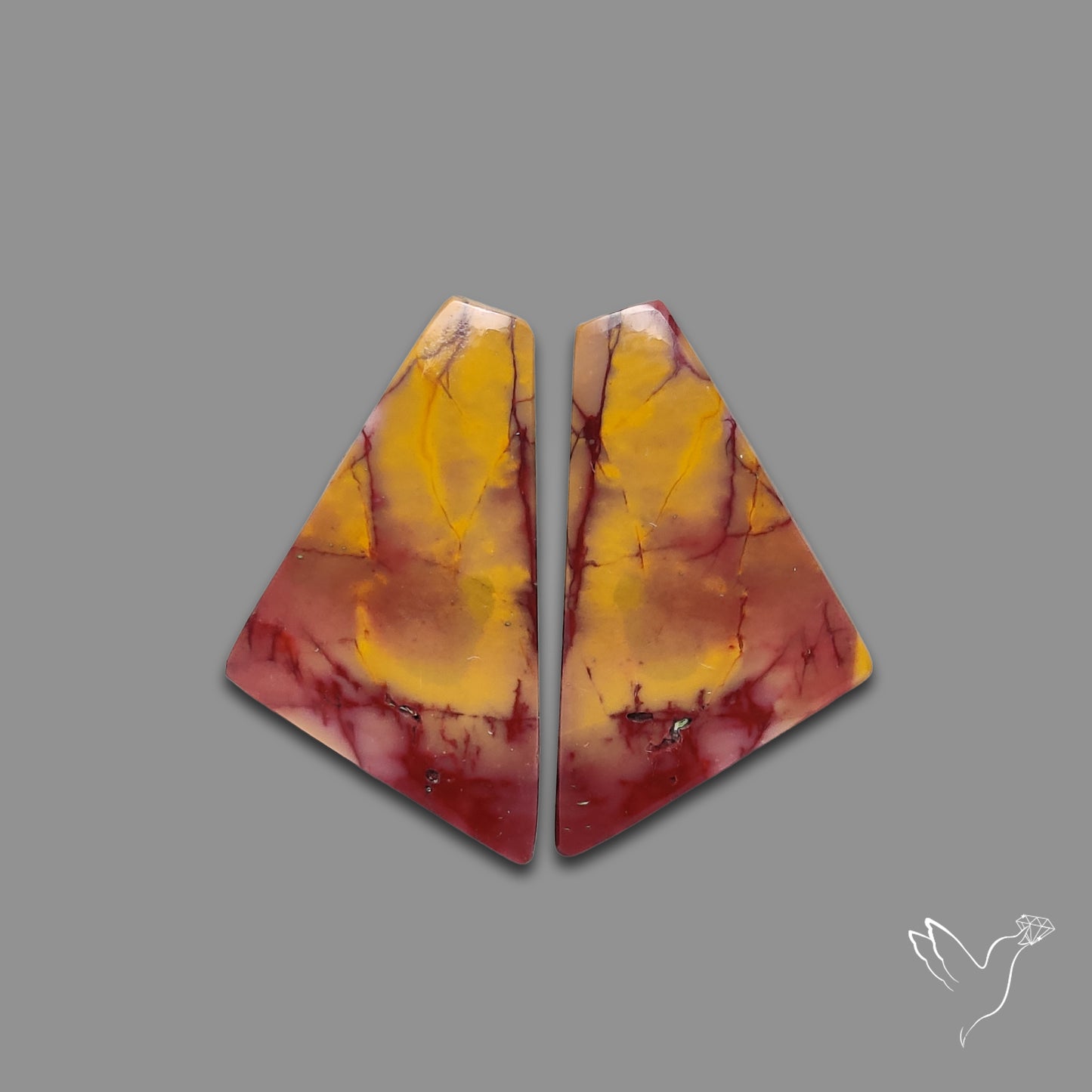 Bicolor Mookaite Pair