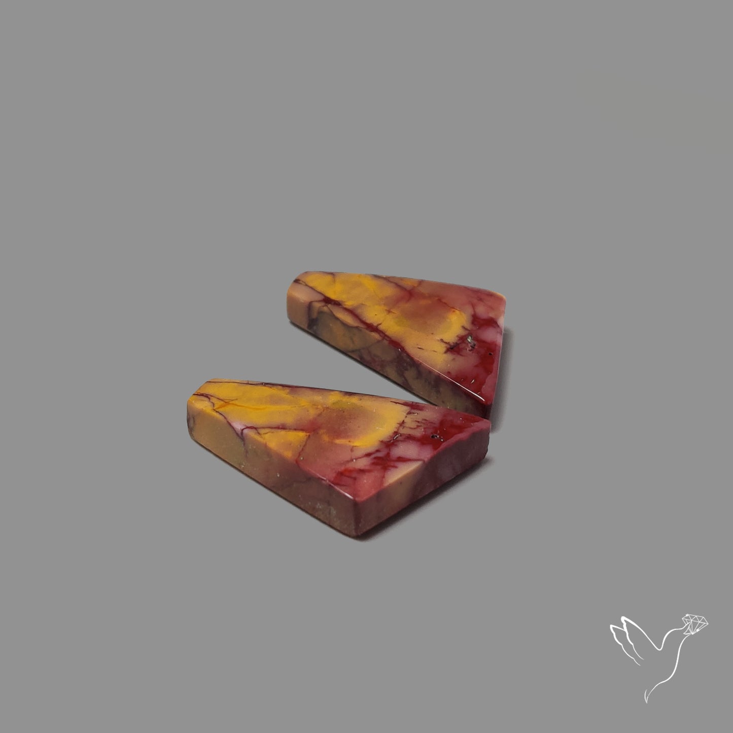 Bicolor Mookaite Pair