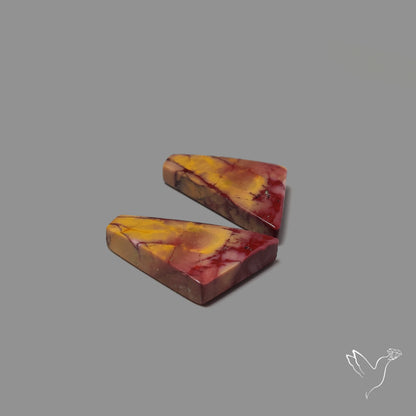 Bicolor Mookaite Pair