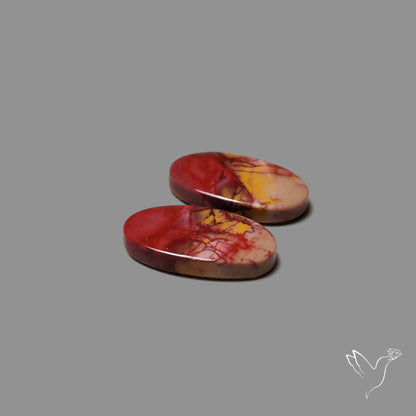 Bicolor Mookaite Pair