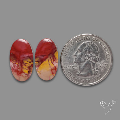 Bicolor Mookaite Pair