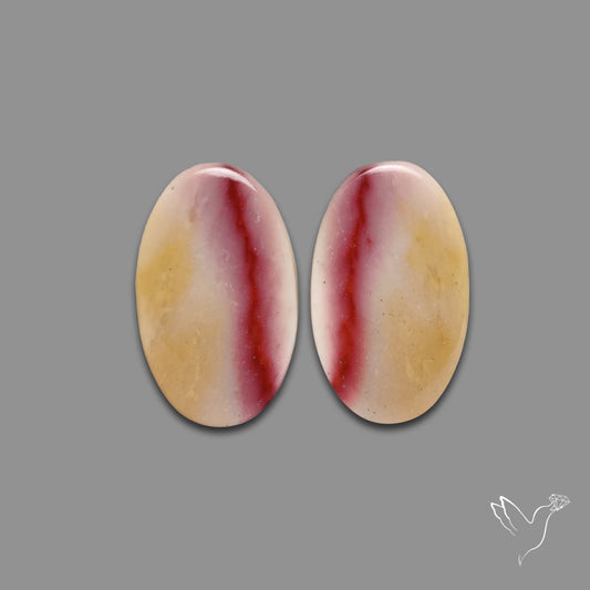 Bicolor Mookaite Pair
