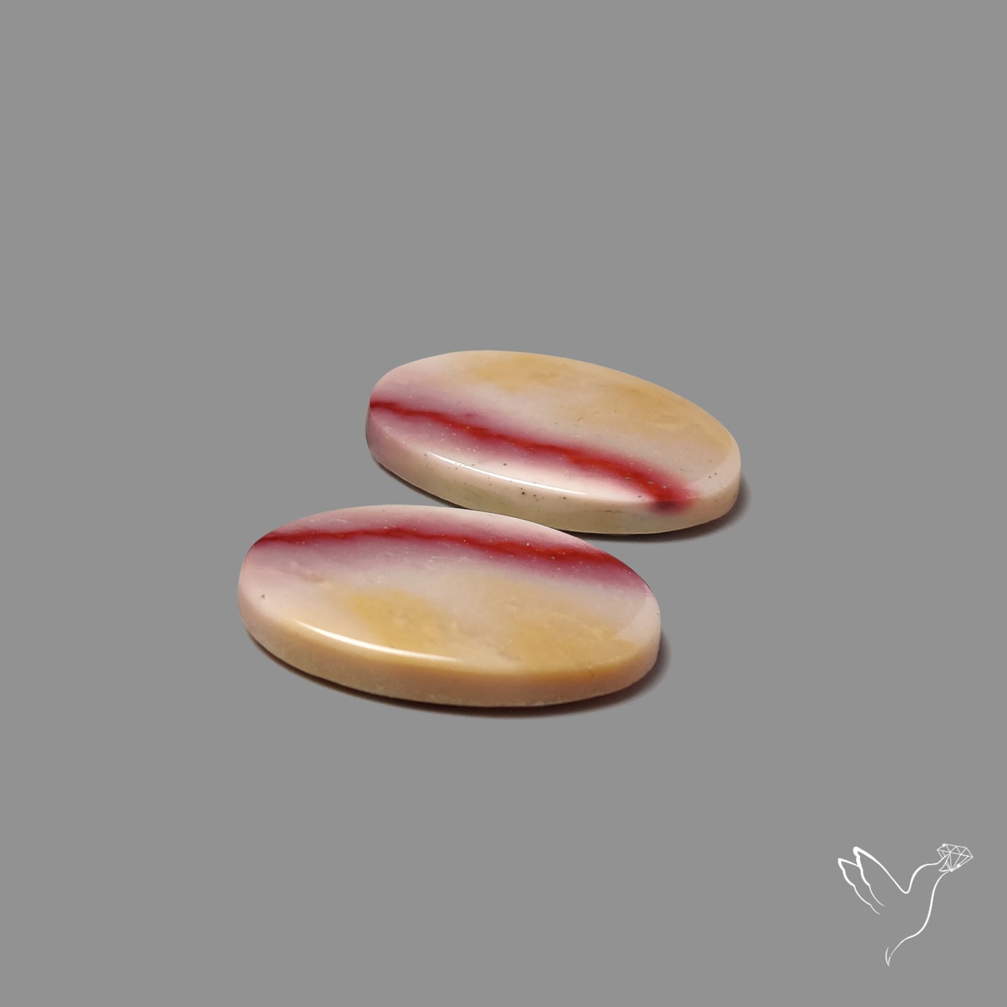Bicolor Mookaite Pair