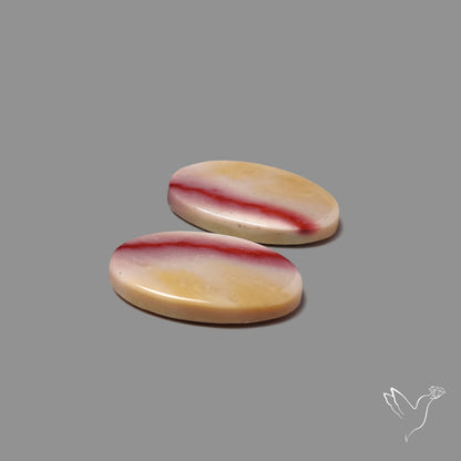 Bicolor Mookaite Pair