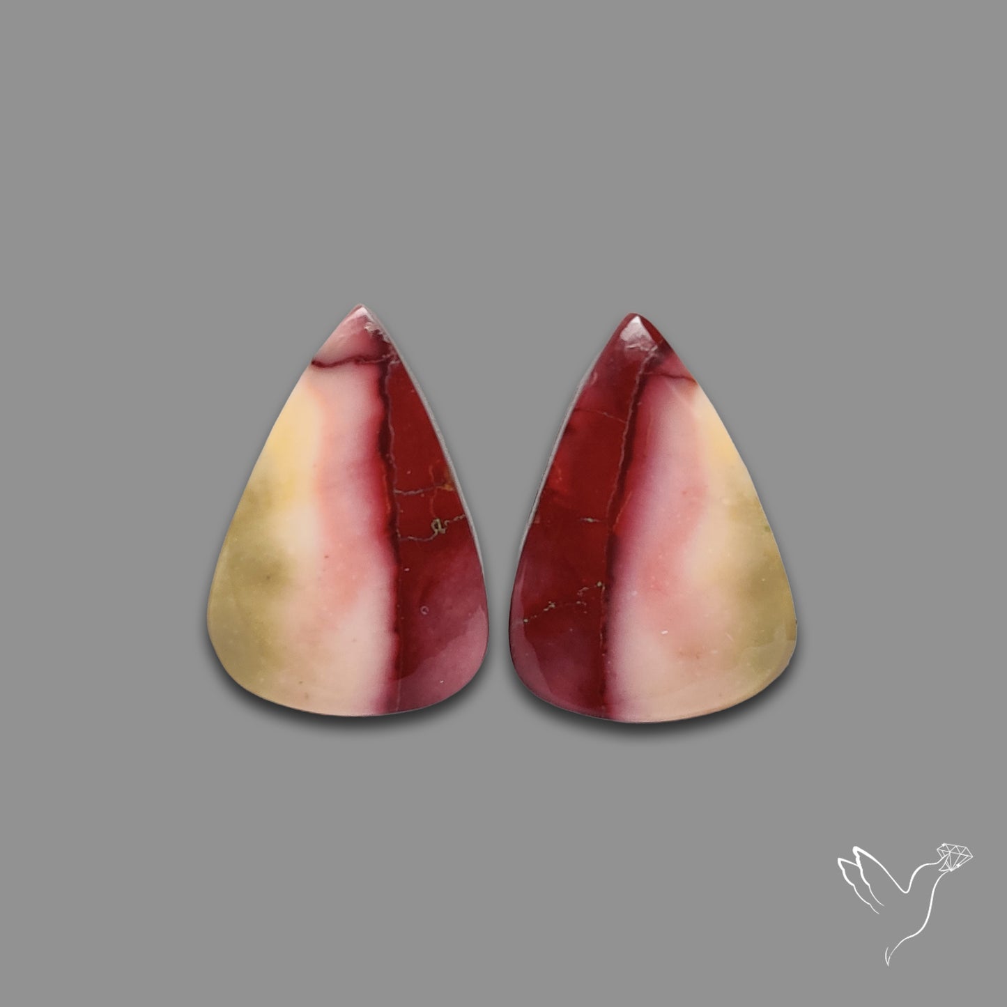 Bicolor Mookaite Pair