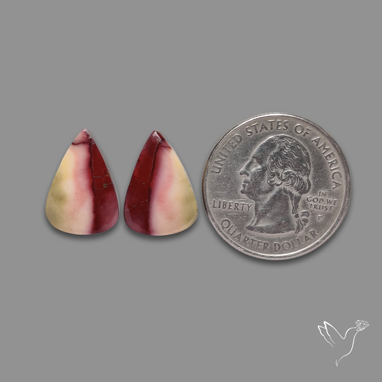 Bicolor Mookaite Pair