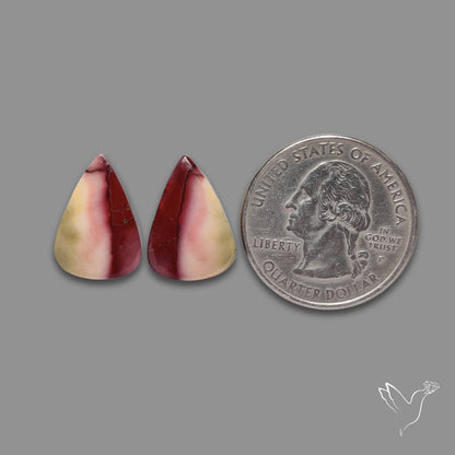 Bicolor Mookaite Pair