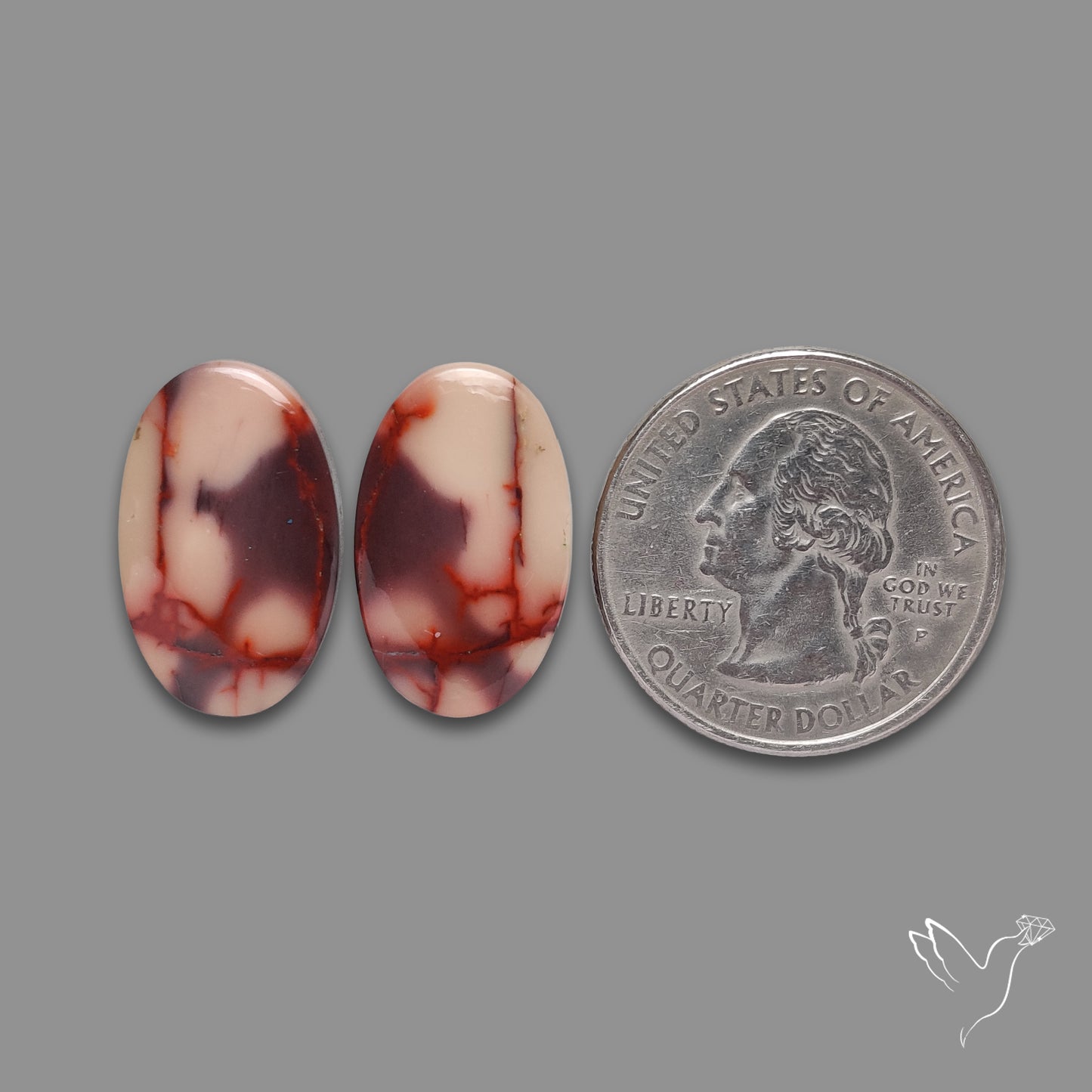 Bicolor Mookaite Pair