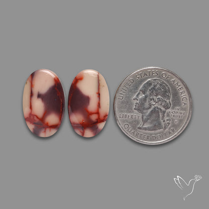 Bicolor Mookaite Pair