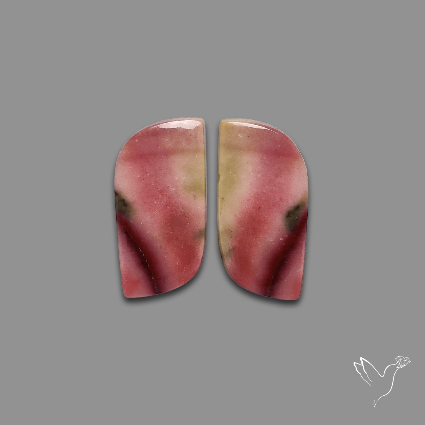 Bicolor Mookaite Pair