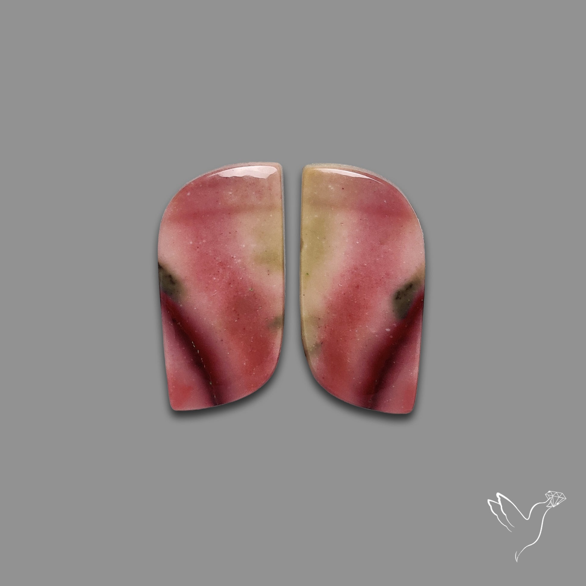 Bicolor Mookaite Pair