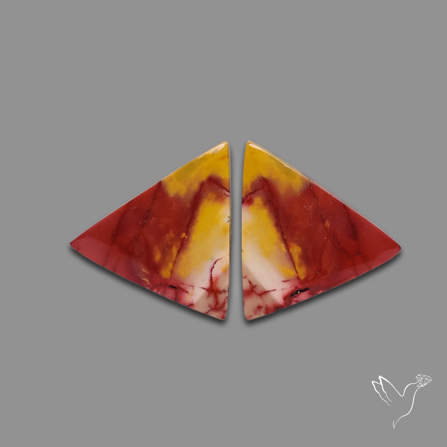 Bicolor Mookaite Pair