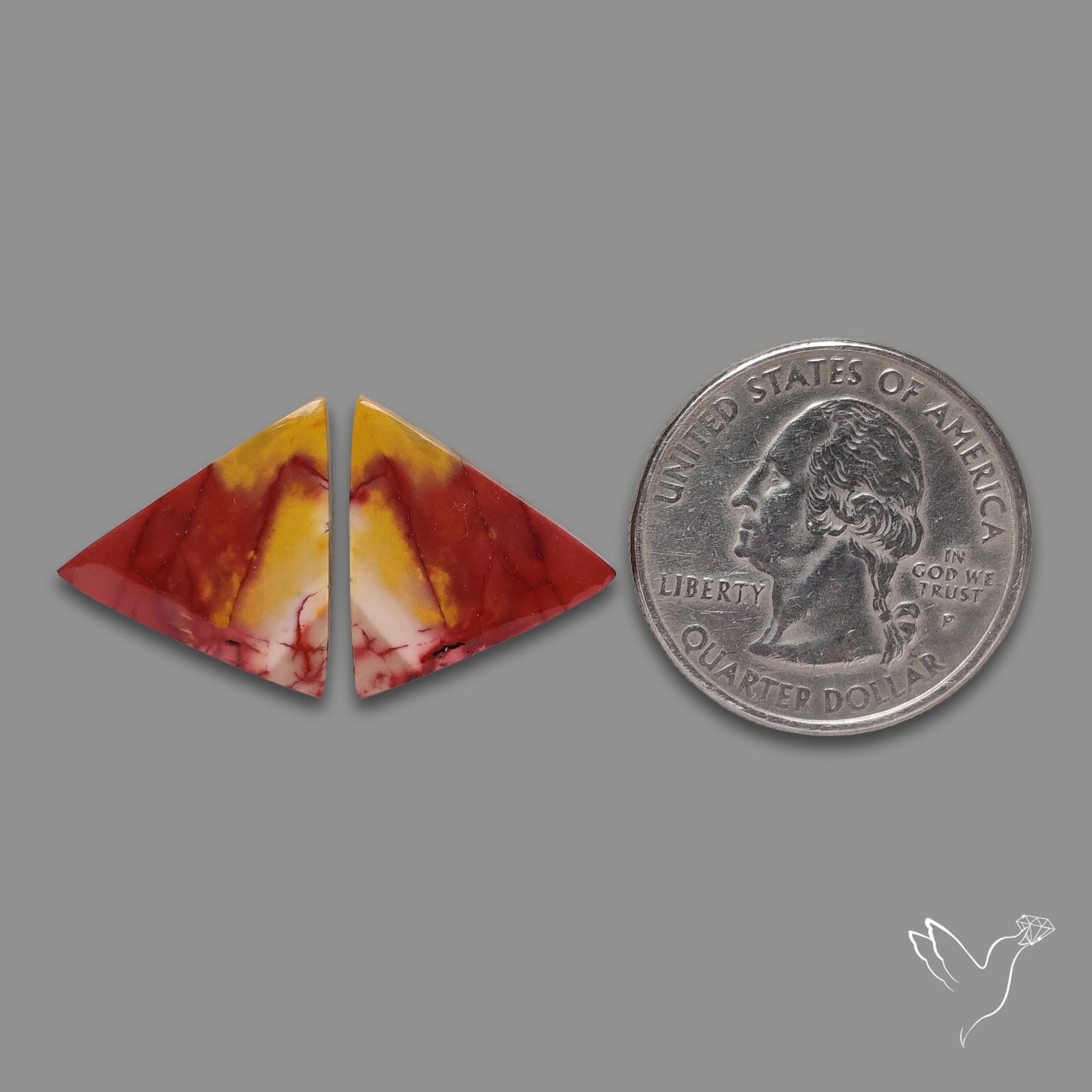 Bicolor Mookaite Pair